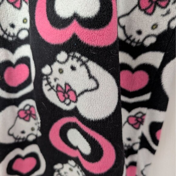 Sanrio Hello Kitty Heart Fleece PJ Pants Womens Size 2X Black Pull On Sleepwear - Picture 5 of 12